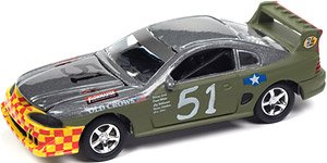 1990 Ford Mustang Racer 24H Lemons Dark Green / Gray / #51 (Diecast Car)