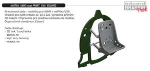 A6M3 Type 32 Seat (for Eduard) (Plastic model)