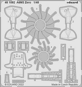 Photo-Etched Parts for A6M3 Zero Type32 (for Eduard) (Plastic model)