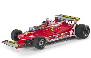 Ferrari 312 T5 1980 5th Place MonacoGP #2 Gilles Villeneuve With Driver & Special Packaging (Diecast Car)