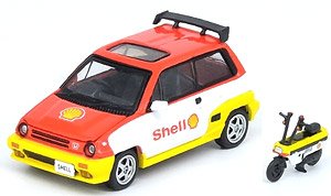 Honda City Turbo II `Shell` / `Shell` Motocompo (Diecast Car)