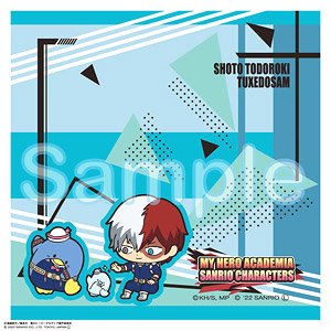 My Hero Academia x Sanrio Characters Hand Towel Shoto Todoroki & Tuxedo Sam (Anime Toy)