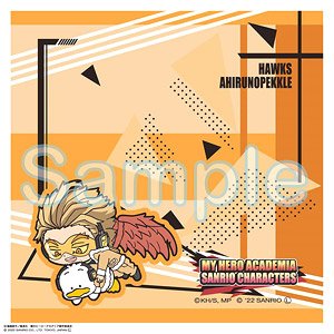 My Hero Academia x Sanrio Characters Hand Towel Hawks & Ahiru No Pekkle (Anime Toy)