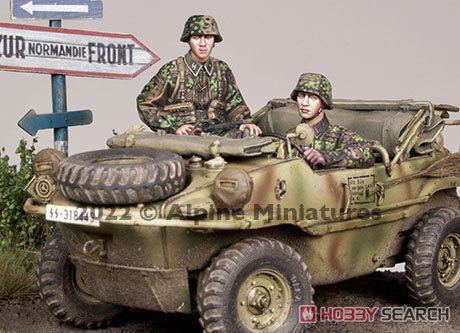 WWII ドイツ武装親衛隊 シュビムワーゲン搭乗兵セット (2体セット) (プラモデル) その他の画像1