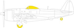 Masking Sheet for P-47N TFace (for Academy) (Plastic model)