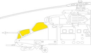 Masking Sheet for Mi-35M TFace (for Zvezda) (Plastic model)