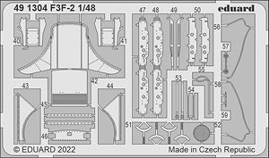 Photo-Etched Parts for F3F-2 (for Academy) (Plastic model)