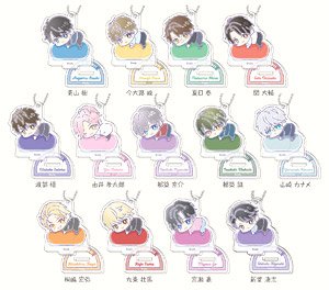 Stand Mini Acrylic Key Ring Stand My Heroes Hug Meets A (Set of 13) (Anime Toy)
