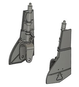 Macchi C.202 Macchi Veltro Landing Gear (for Hasegawa/Italeri) (Plastic model)