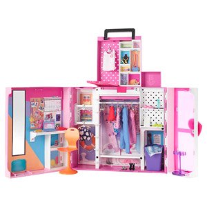 Barbie Dream Closet TM Playset, 2+ Ft. Wide, 35+ Pieces, 3 & Up (Character Toy)