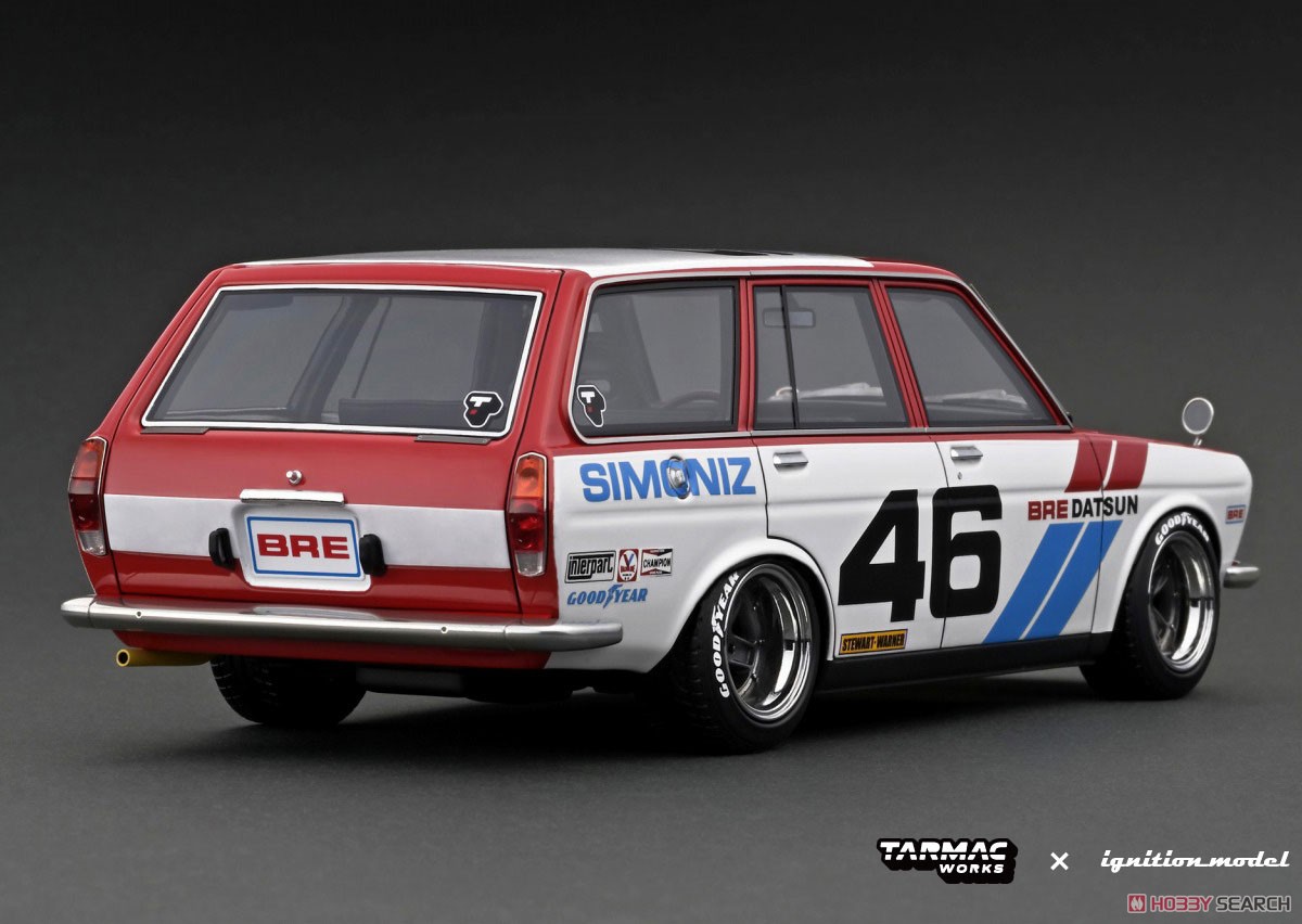 Datsun Bluebird (510) Wagon Red / White (ミニカー) 商品画像2