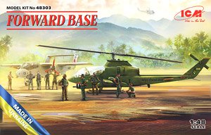 Forward Base Cobra AH-1G + Bronco OV-10A with US Pilots & Ground Personnel and US Helicopter Pilots (Plastic model)