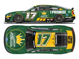 `クリス・ブッシャー` #17 レブロン・ジェームズ ファミリー財団 フォード マスタング NASCAR 2022 ネクストジェネレーション (ミニカー)
