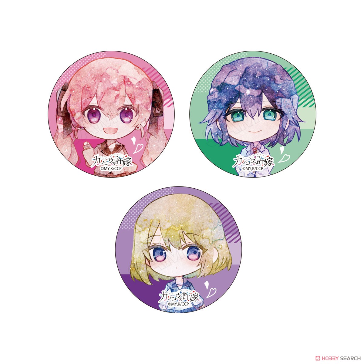 【カッコウの許嫁】 メタリック缶バッジ 01 第1弾 (9個セット) (キャラクターグッズ) 商品画像2