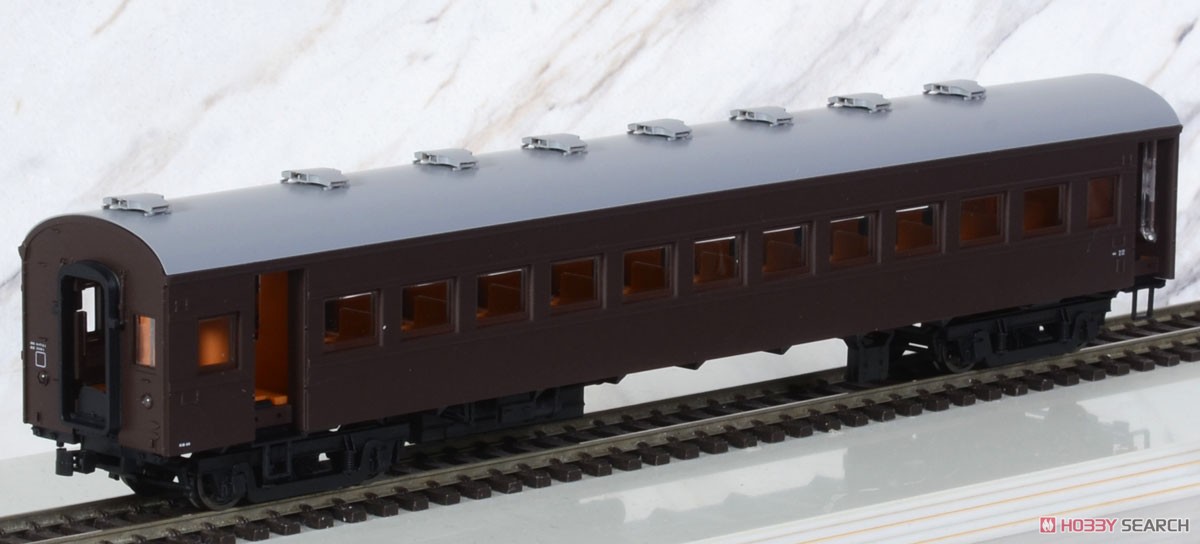 1/80(HO) J.N.R. Economy Class Coach OHAFU61 Brown (Grape #2) Ready to Run, Painted (Pre-colored Completed) (Model Train) Item picture2
