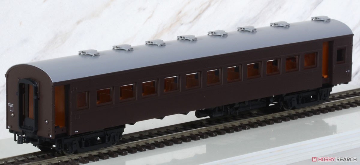 1/80(HO) J.N.R. Economy Class Coach OHAFU61 Brown (Grape #2) Ready to Run, Painted (Pre-colored Completed) (Model Train) Item picture3