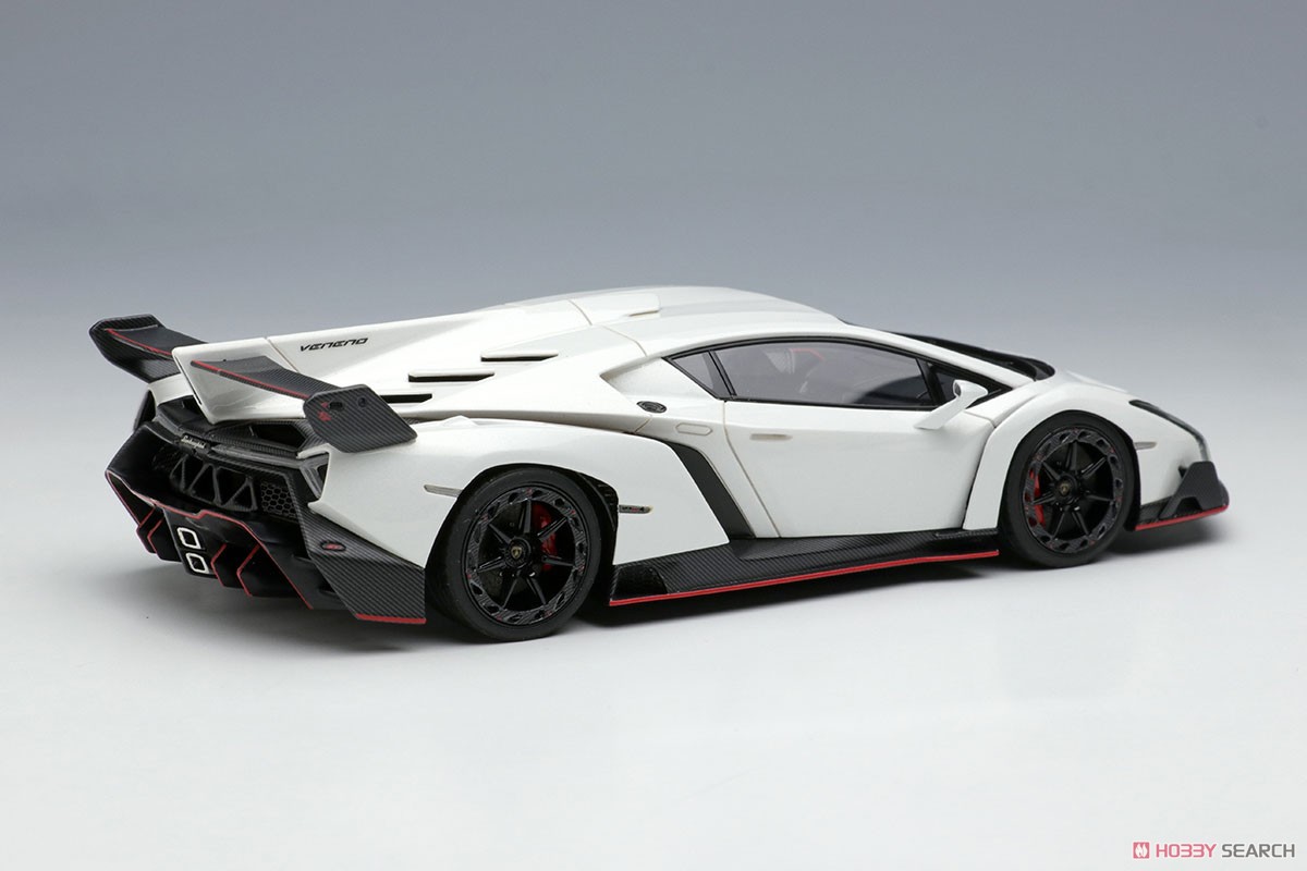 Lamborghini Veneno 2013 Pearl White (Diecast Car) Item picture4