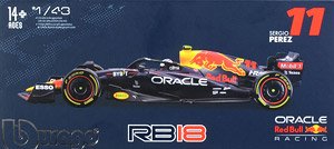 オラクル レッド ブル レーシング RB18(2022) No.11, S.ペレス (ドライバー付) (ミニカー)