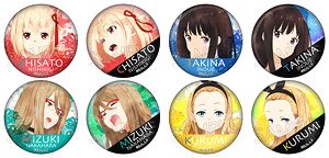 Lycoris Recoil Wet Color Series Can Badge (Set of 8) (Anime Toy)