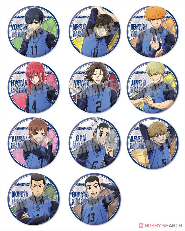 Blue Lock Trading Can Badge Vol.1 (Set of 11) (Anime Toy) Item picture1