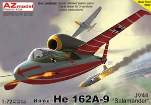 Heinkel He162A-9 `Salamander` JV44 (Plastic model)