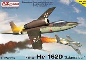 Heinkel He162D `Salamander` (Plastic model)