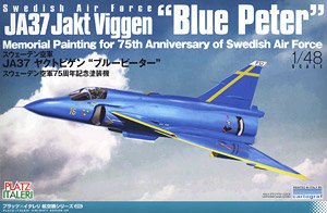スウェーデン空軍 JA37 ヤクトビゲン `ブルーピーター` スウェーデン空軍75周年記念塗装機 (プラモデル)