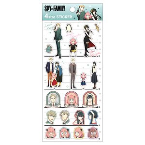 Spy x Family 4 Size Sticker Animation (Anime Toy)