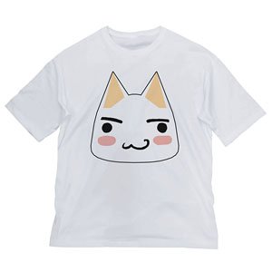 どこでもいっしょ トロ フェイス ビッグシルエットTシャツ WHITE L (キャラクターグッズ)