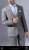POP Toys Costume 1/6 Mens Suits 2022 Autumn New X36 Light Gray Stripe (Fashion Doll) Other picture2