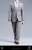 POP Toys Costume 1/6 Mens Suits 2022 Autumn New X36 Light Gray Stripe (Fashion Doll) Other picture3