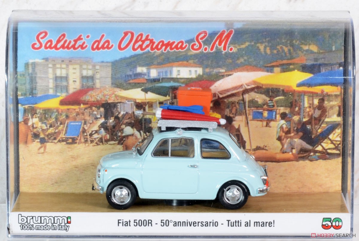 Fiat 500R Vacanze Italiane 50 Anniversar (Diecast Car) Package1
