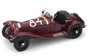 アルファ・ロメオ 1750GS 1930年ミッレ・ミリア 優勝 #84 Nuvolari-Guidotti (ミニカー)