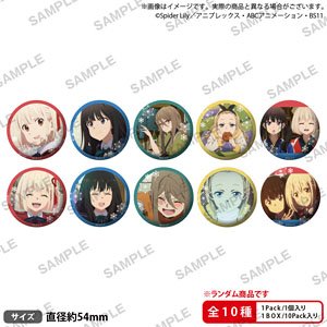 Lycoris Recoil Trading Can Badge (Set of 10) (Anime Toy)