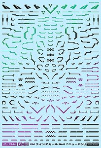 1/144 GM Line Decal No.6 [Neuron] Prism Black (Material)