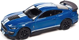 2021 Shelby GT500 Carbon Edition Velocity Blue / White Line (Diecast Car)