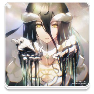 Over lord IV Acrylic Coaster B [Albedo] (Anime Toy)