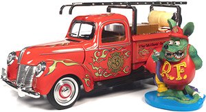 Rat Fink Fire Truck w/Rat Fink Figurine (Diecast Car)