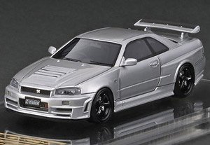 Nismo R34 GT-R Z-tune Silver (Diecast Car)