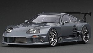 TOP SECRET GT300 Supra (JZA80) Gun Metallic (Diecast Car)