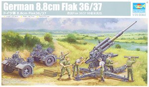 German 8.8cm Flak36/37 (Plastic model)