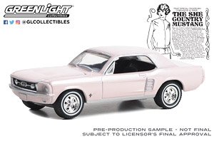 1967 Ford Mustang Coupe `She Country Special` - Bill Goodro Ford, Denver, Colorado - Bermuda Sand (Diecast Car)