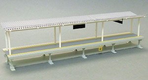 16番(HO) 都市近郊型ホーム 中間部屋根付きキット (1組入り) (組み立てキット) (鉄道模型)