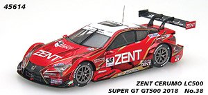 ZENT CERUMO LC500 SUPER GT GT500 2018 No.38 (ミニカー)