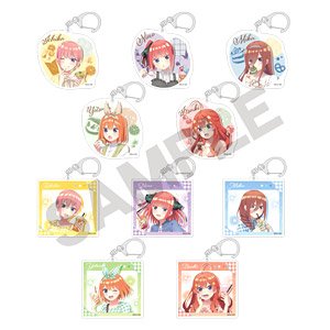 The Quintessential Quintuplets Trading Acrylic Key Ring Junk Food (Set of 10) (Anime Toy)
