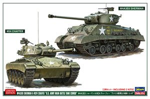 M4A3E8 シャーマン & M24 チャーフィー `アメリカ陸軍主力戦車 コンボ` (プラモデル)