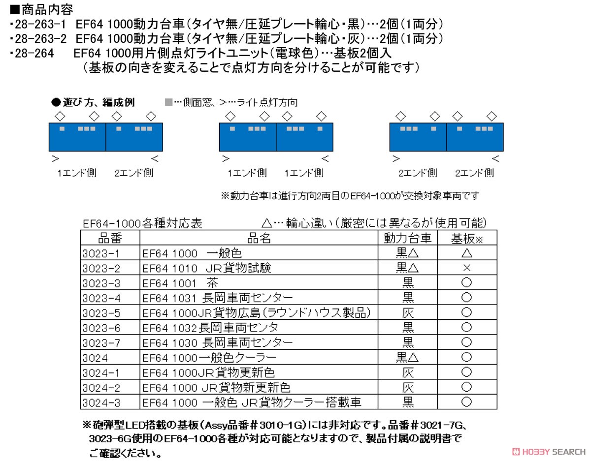 【Assyパーツ】 EF64 1000 動力台車 (タイヤ無/圧延プレート輪心・黒) (1両分) (鉄道模型) その他の画像1