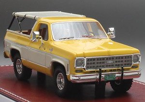 Chevrolet Blazer K5 Open Top 1973-78 Yellow / White (Diecast Car)
