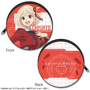 Lycoris Recoil Circle Leather Case Design 01 (Chisato Nishikigi) (Anime Toy)