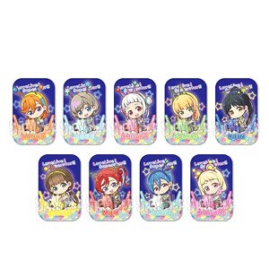 Trading Square Can Badge Love Live! Superstar!! Gyugyutto Vitamin Summer! Ver. (Set of 9) (Anime Toy)